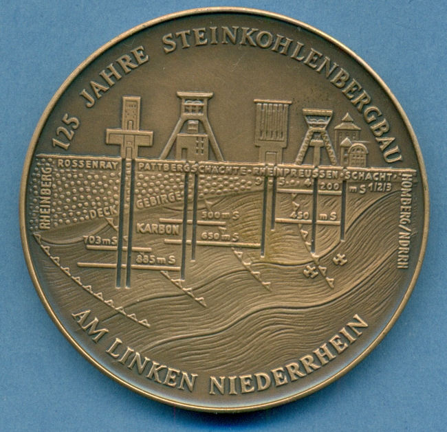 Bergbau Erinnerungsmedaille, Bronze